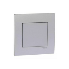 Schneider Electric Vivace 1 Gang Blank Plate KB30_AS - Aluminium Silver - Slide 1