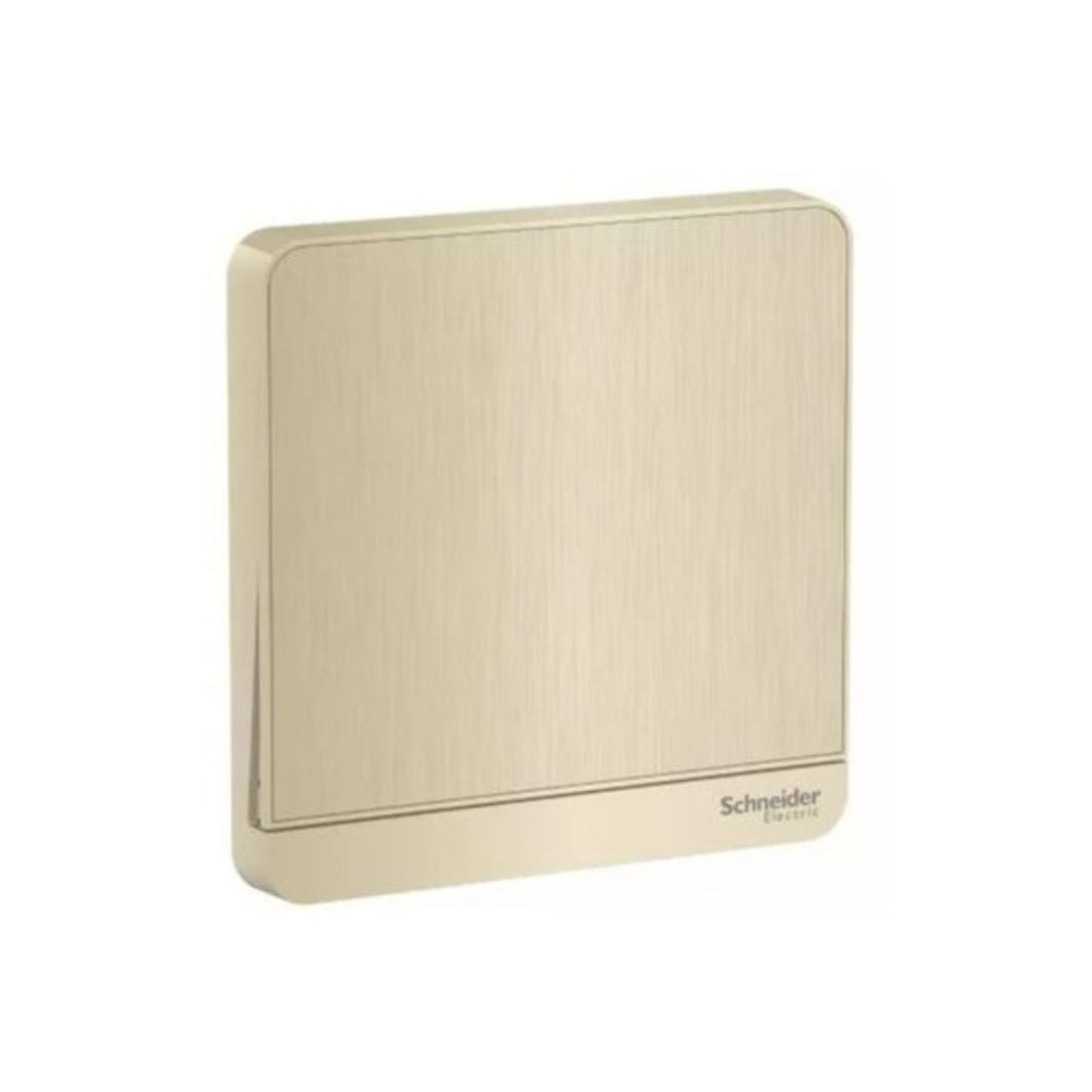 Schneider Electric AvatarOn 1 Way Switch 16AX 250V E8331L1_GH Metal Gold Hairline in Dubai, UAE