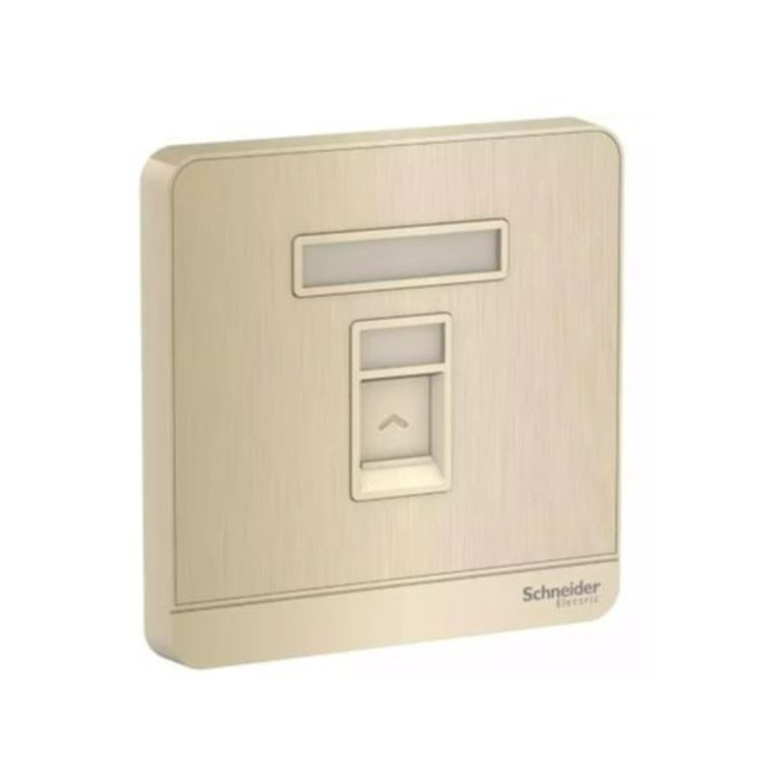Schneider Electric AvatarOn Telephone Socket E8331RJS4_GH - Metal Gold Hairline