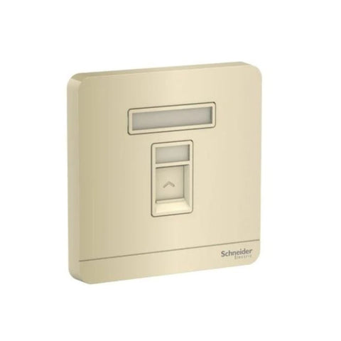 Schneider Electric AvatarOn Data Socket RJ45 Cat6e Shuttered E8331RJS6_WG - Wine Gold