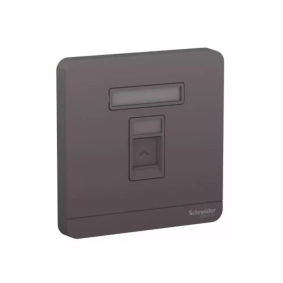 Schneider Electric Wallplate for 1 Keystone RJ45 E8331RJS_DG - Dark Grey