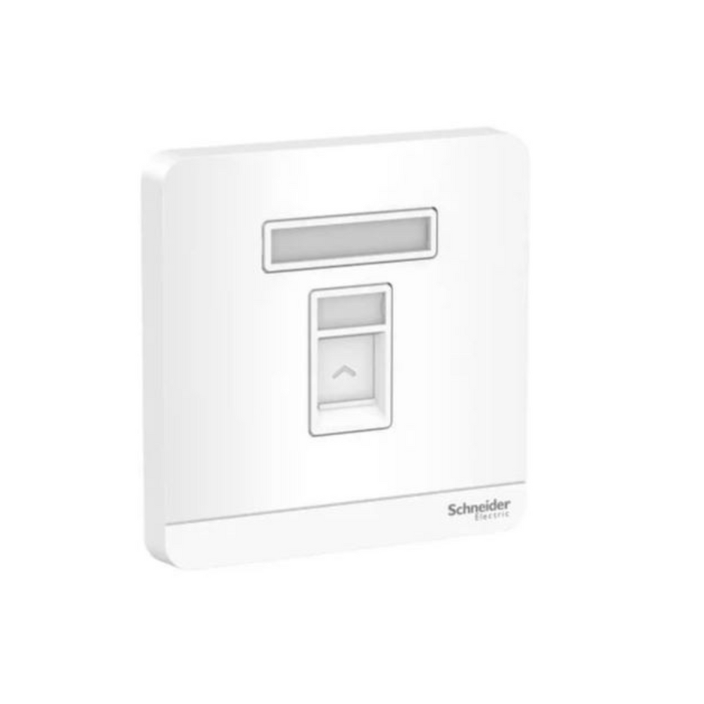 Schneider Electric AvatarOn Wallplate for Keystone RJ45 E8331RJS_WE White in Dubai, UAE