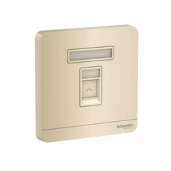 Schneider Electric AvatarOn Wallplate for Keystone RJ45 E8331RJS_WG - Wine Gold - Slide 1
