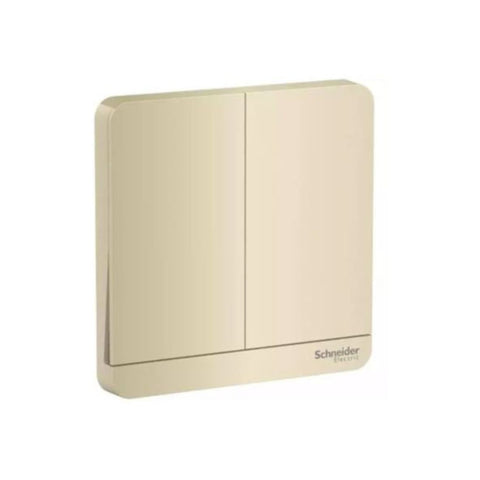 Schneider Electric AvatarOn 2 Switches 16AX 250V 1 Way E8332L1_WG - Wine Gold