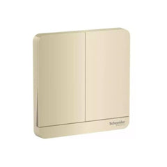 Schneider Electric AvatarOn 2 Switches 16AX 250V 1 Way E8332L1_WG - Wine Gold - Slide 1