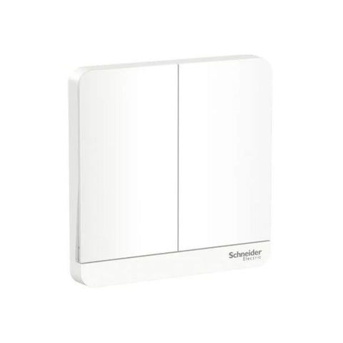 Schneider Electric 2 Way Switch 16AX 250V 2G E8332L2LED_WE - White