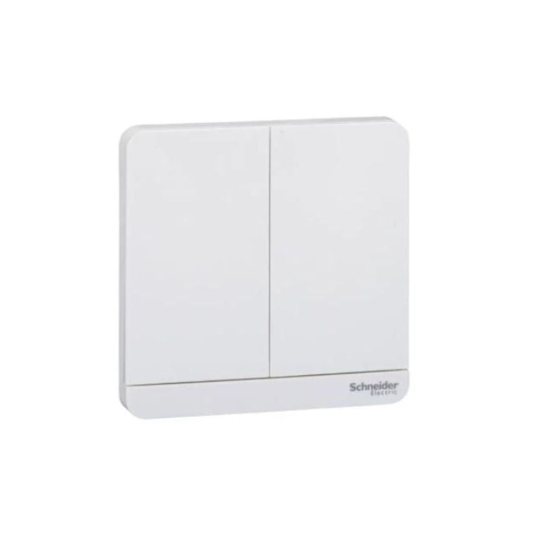 Schneider Electric AvatarOn Cover Plate for Switch 2 Rocker E8332_WE - White