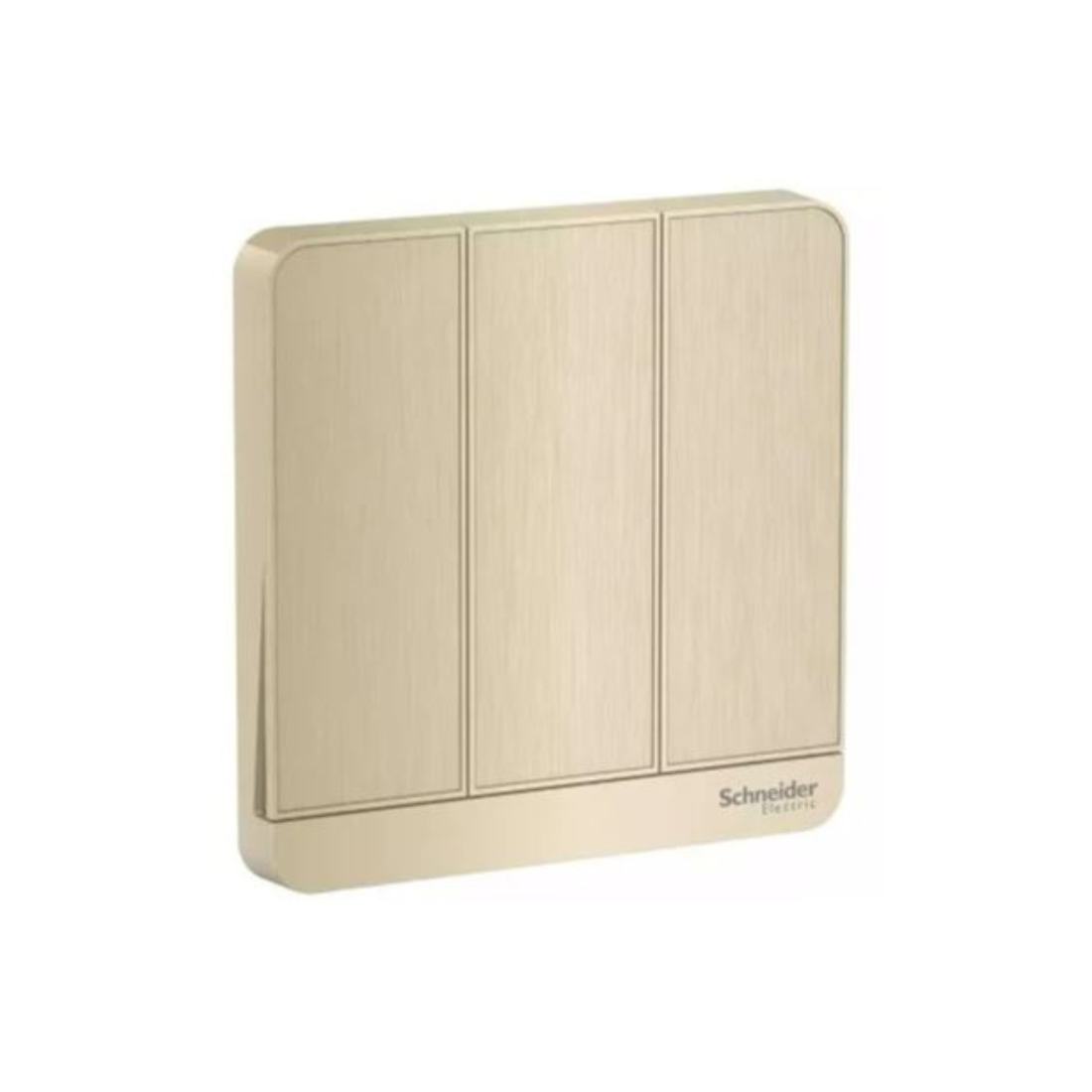 Schneider Electric AvatarOn 1 Way 3 Switches 16AX 250V E8333L1_GH - Metal Gold Hairline