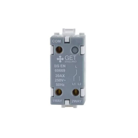 Schneider Electric Ultimate 2 Way Switch Module Grid System 1 Gang GUG202MW - White