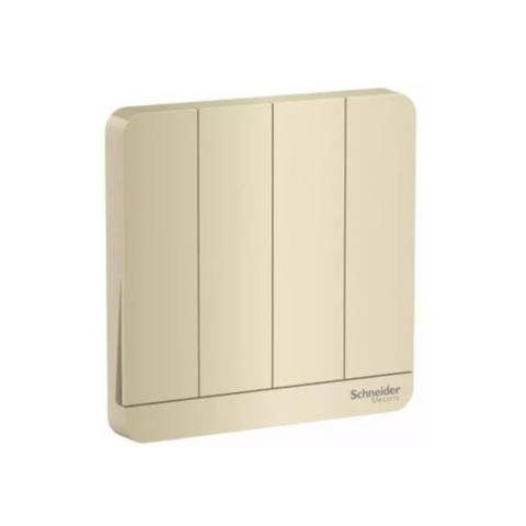 Schneider Electric AvatarOn 1 Way 4 Switches 16AX 250V E8334L1_WG - Wine Gold