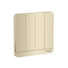 Schneider Electric AvatarOn 1 Way 4 Switches 16AX 250V E8334L1_WG - Wine Gold - Slide 1