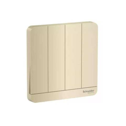 Schneider Electric AvatarOn 4 Switches 16AX 250V 2 Way E8334L2_WG - Wine Gold