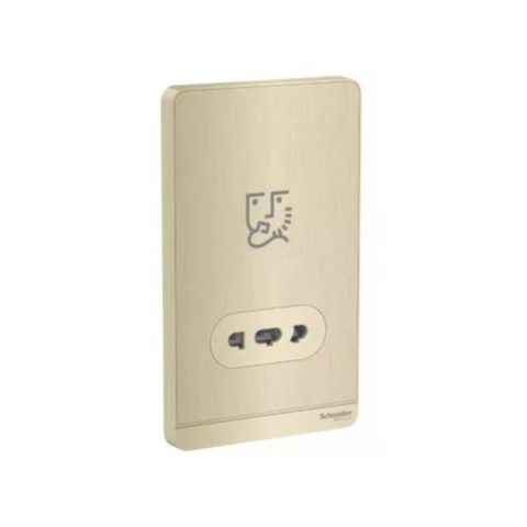 Schneider Electric AvatarOn Shaver Socket 115/240V 20VA E83T727V_GH - Metal Gold Hairline