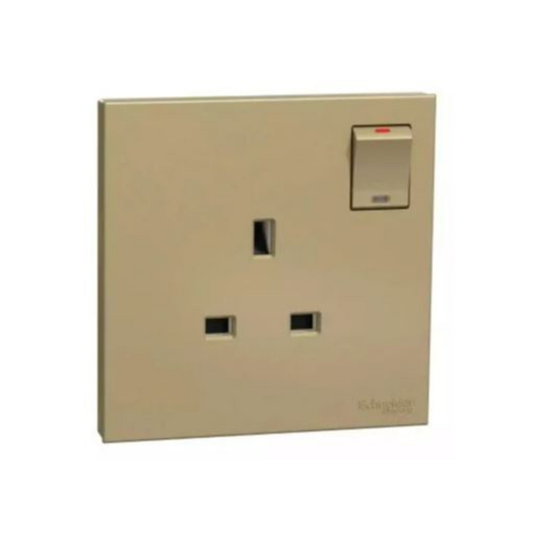 Schneider Electric AvatarOn C Switched Socket with LED 13A 250V 1 Gang E8715N_WG Wine Gold in Dubai, UAE