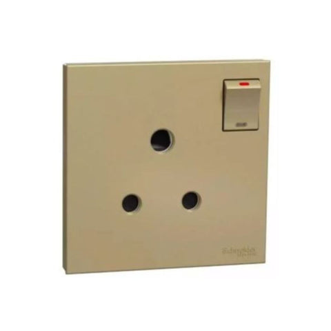 Schneider Electric AvatarOn C Switched Socket 15A 250V 1 Gang 3 Round Pin E8715_15_WG - Wine Gold