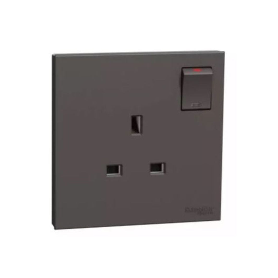 Schneider Electric AvatarOn C Switched Socket 13A 250V 1 Gang E8715_DG - Dark Grey