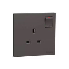 Schneider Electric AvatarOn C Switched Socket 13A 250V 1 Gang E8715_DG - Dark Grey - Slide 1
