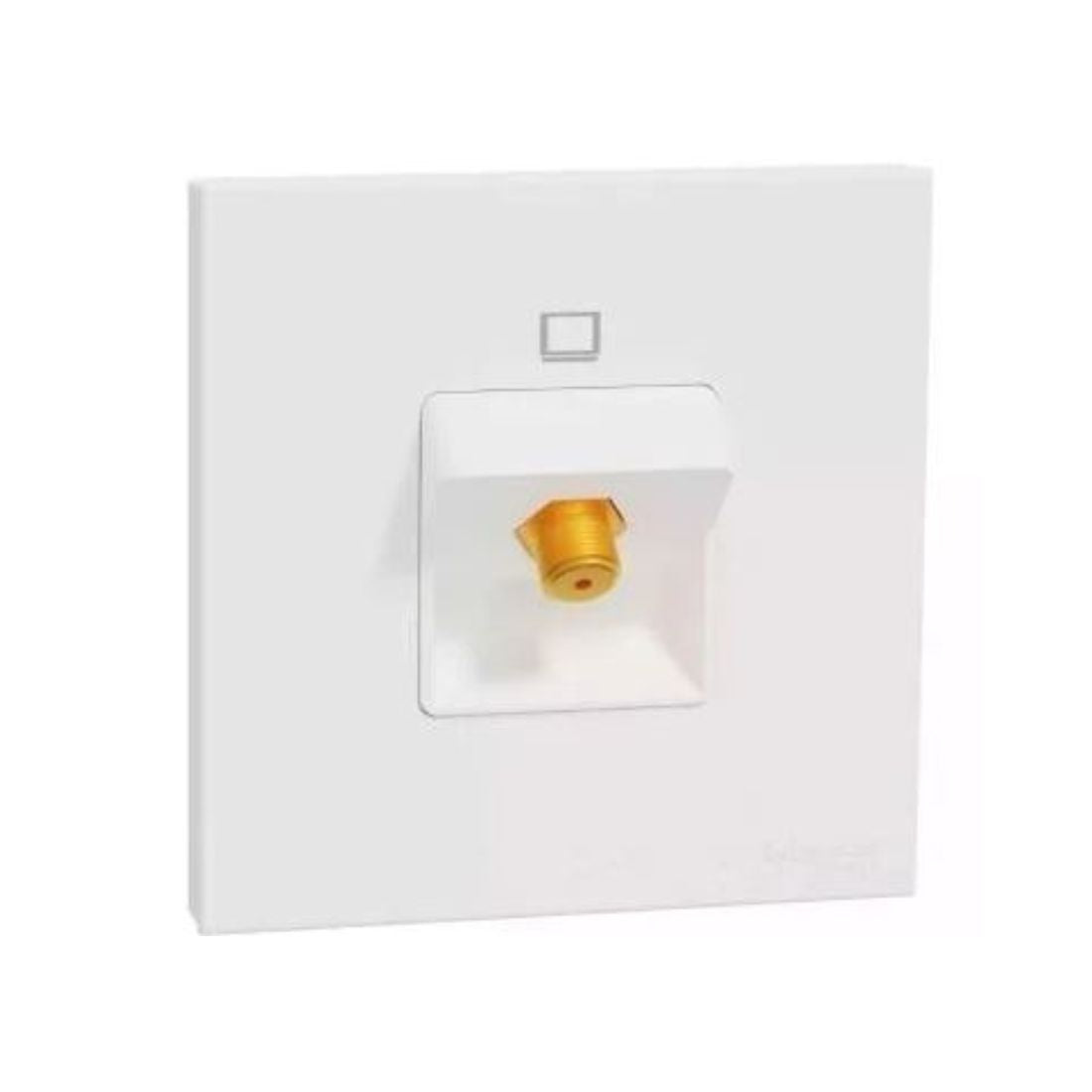 Schneider Electric AvatarOn C CATV Socket with F Connectors 45 Degree 1 Gang E8731TVF_WE - White