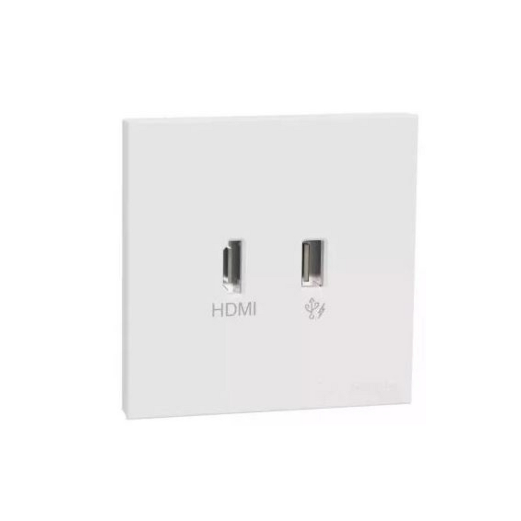 Schneider Electric HDMI And USB Socket E8732HDUSB_WE - White