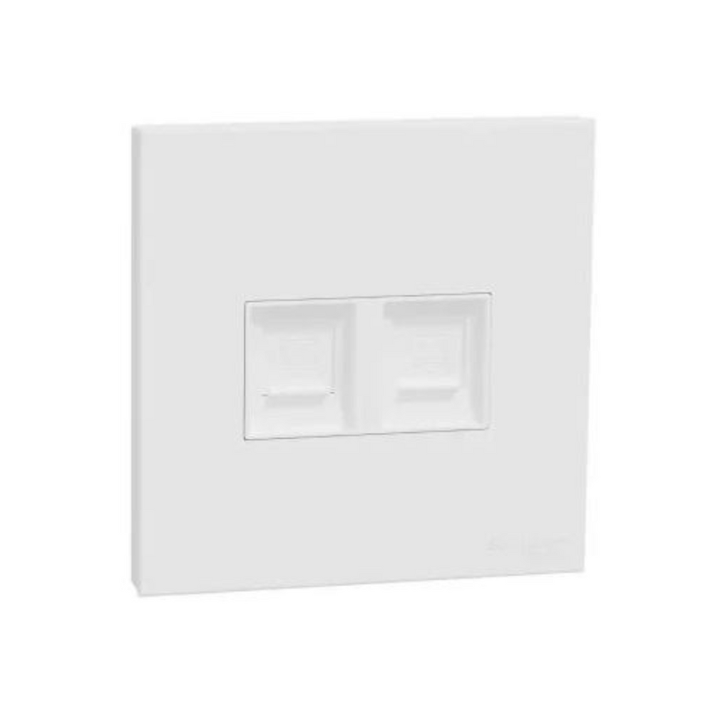 Schneider Electric 2G Telephone Socket E8732RJS4_WE - White