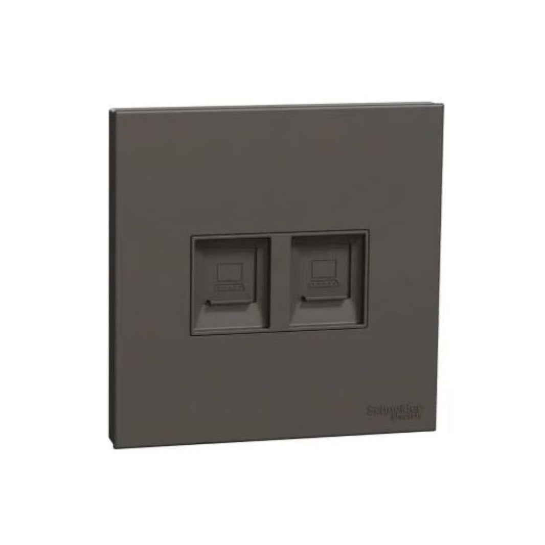 Schneider Electric Telephone And Data Socket AvatarOn C RJ45 E8732TDRJS5_DG - Dark Grey