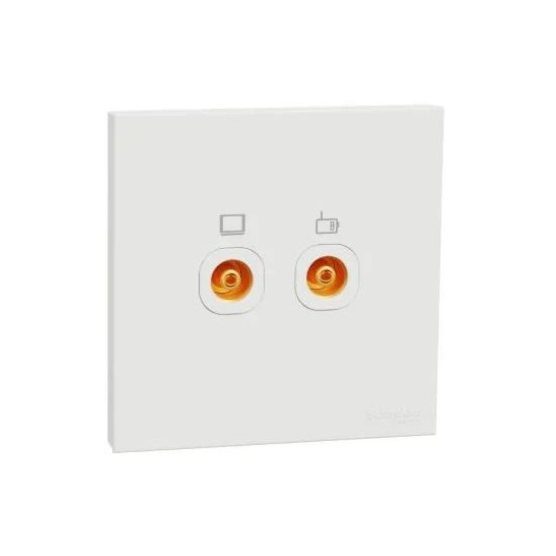 Schneider Electric TV Master/FM Socket 2 Gangs E8732TVFMM_WE - White
