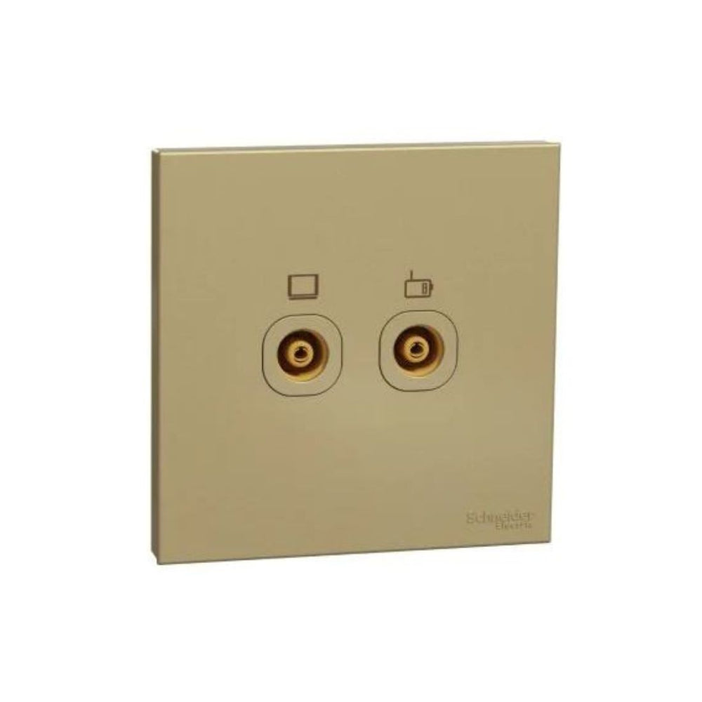 Schneider Electric TV Master/FM Socket 2 Gangs E8732TVFMM_WG - Wine Gold