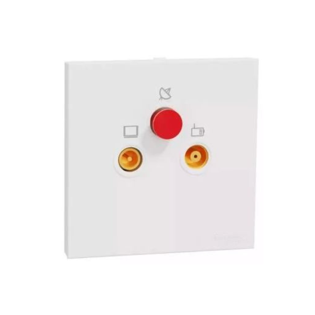 Schneider Electric E8733SMATV_WE TV, FM Socket - White