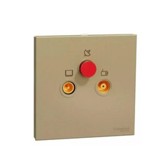 Schneider Electric E8733SMATV_WG TV, FM Socket - Wine Gold - Slide 1