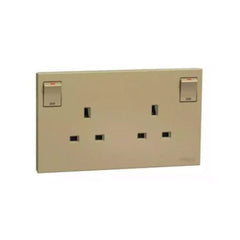 Schneider Electric AvatarOn Switched Socket 13A 250V 2G E87T25_WG - Wine Gold - Slide 1