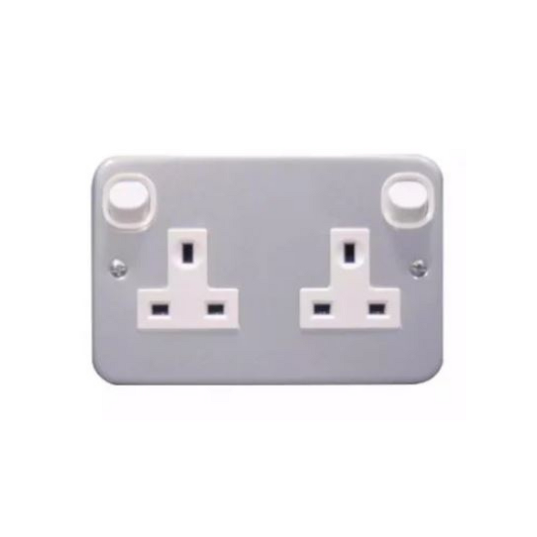 Schneider Electric S-Classic Switched Socket ESM Series 13A 250V 2 Gangs ESM25 in Dubai, UAE