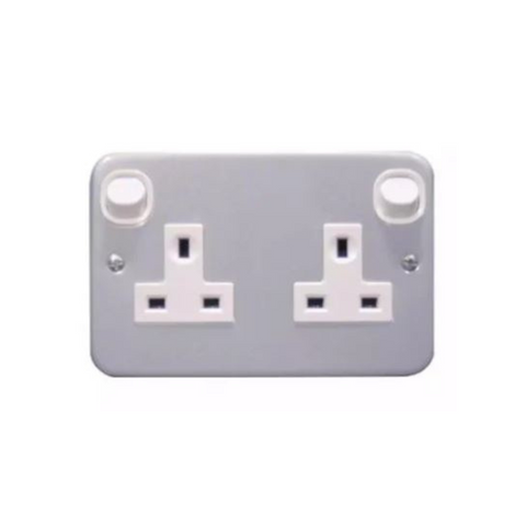 Schneider Electric S-Classic Switched Socket ESM Series 13A 250V 2 Gangs ESM25
