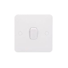Schneider Electric 1 Way Plate Switch 10AX 1 Gang GGBL1011S - White - Slide 1