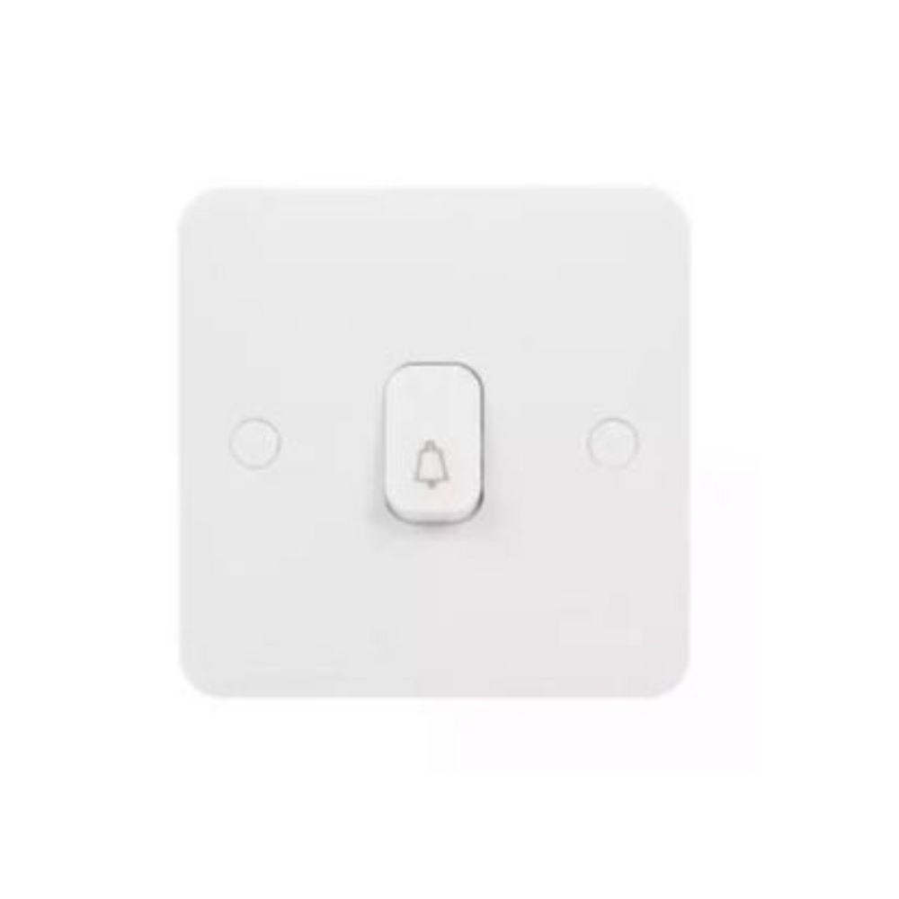 Schneider Electric Lisse 1 Gang 2 Way Retractive Switch with Bell Symbol 10A GGBL1012RBS White in Dubai, UAE