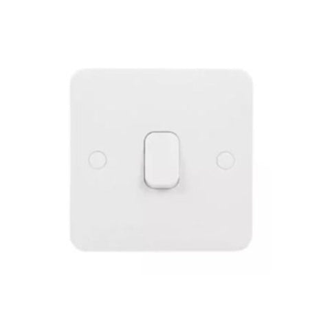 Schneider Electric Lisse Retractive Switch 2 Way 10A 1 Gang GGBL1012RS - White