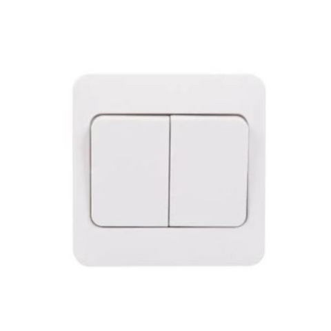Schneider Electric Lisse 2 Way Wide Rocker Switch 2 Gangs 2 Way 10AX GGBL1022WS - White