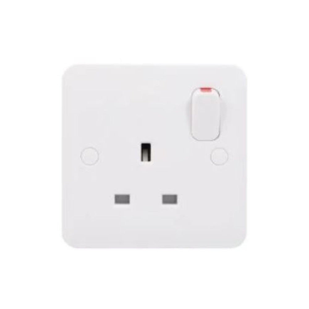 Schneider Electric Lisse White Moulded DP Switched Socket 13A 230V 1 Gang GGBL3010DS - White