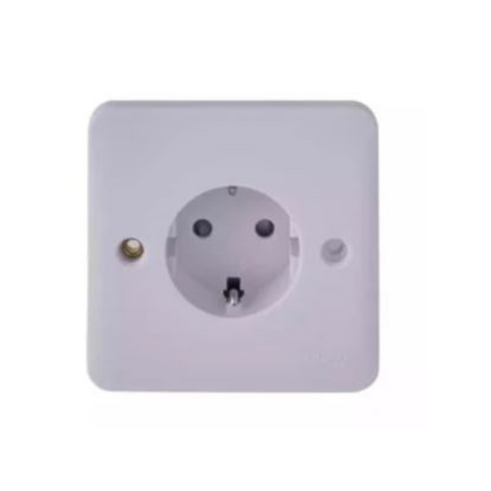 Schneider Electric Lisse White Moulded Unswitched Socket Schuko 16A 230V 1 Gang GGBL3016A1 White in Dubai, UAE