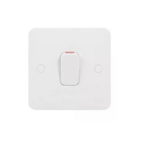 Schneider Electric Lisse 2 Pole Switch with Indicator Lamp 1 Gang 50A GGBL4011S - White