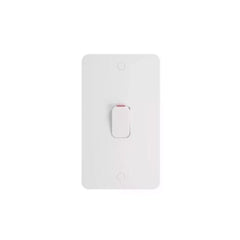 Schneider Electric Lisse 2 Pole Switch with Indicator Lamp 2 Gangs 50A GGBL4021S - White - Slide 1