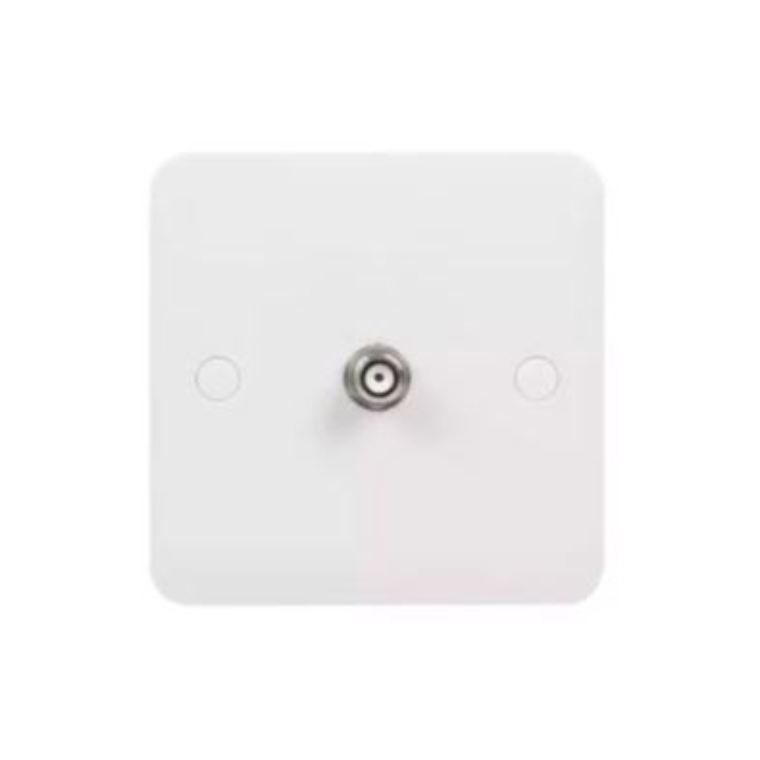 Schneider Electric Lisse Square Edge White Moulded SAT Socket F Type GGBL7030S - White