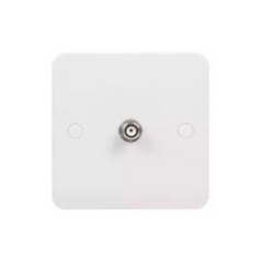Schneider Electric Lisse Square Edge White Moulded SAT Socket F Type GGBL7030S - White - Slide 1