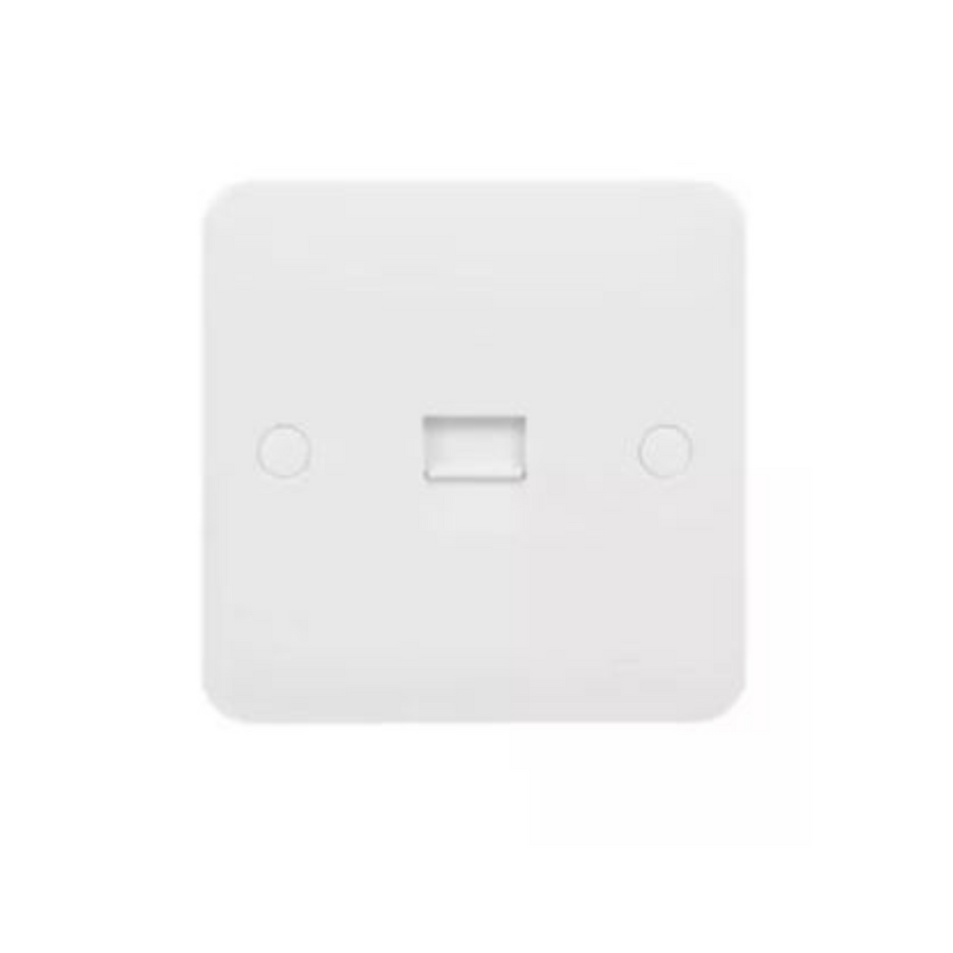 Schneider Electric Lisse Square Edge White moulded Telephone Socket Master GGBL7061S Matt White in Dubai, UAE