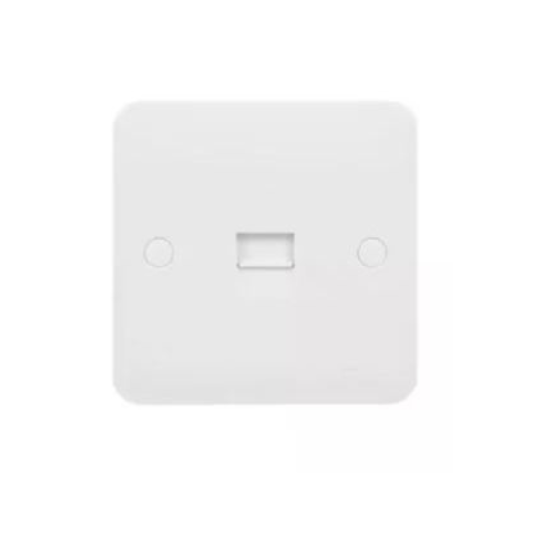 Schneider Electric Lisse Square Edge White moulded Telephone Socket Master GGBL7061S - Matt White