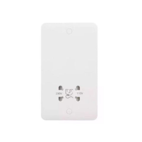 Schneider Electric Lisse White Moulded Shaver Socket 115/230V GGBL7090S - Matt White