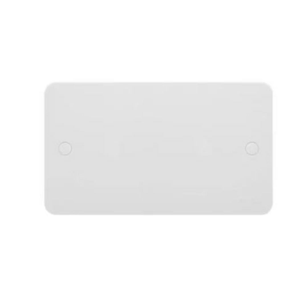 Schneider Electric Lisse White Moulded Blank Plate 2 Gangs GGBL8020S Matt White in Dubai, UAE