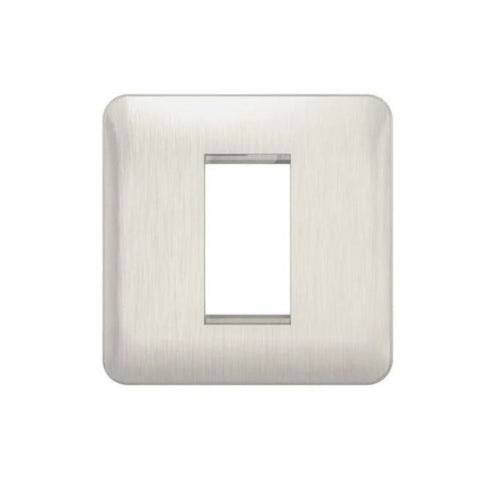 Schneider Electric Lisse Euro 1 Module Plate GGBL8050SS - Stainless Steel