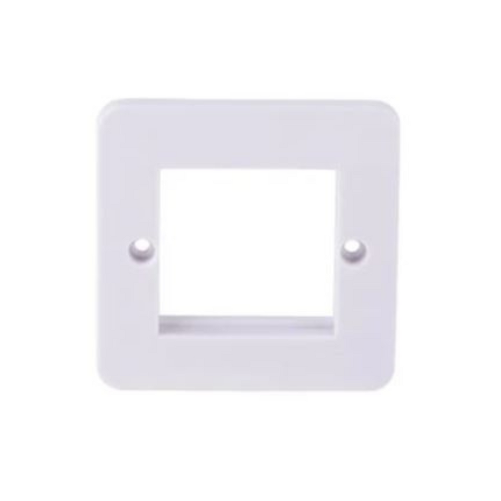 Schneider Electric Lisse Moulded Euro Plate 2 Modules 1 Gang GGBL8060 - White