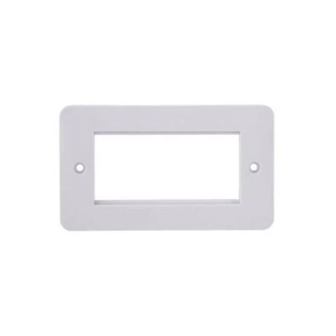 Schneider Electric Lisse 4 Modules Euro Plate 2 Gangs GGBL8080 - White