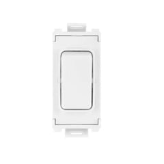 Schneider Electric Ultimate Grid System 1 Pole 1 Way Switch Module 1 Gang GUG101W - White - Slide 1